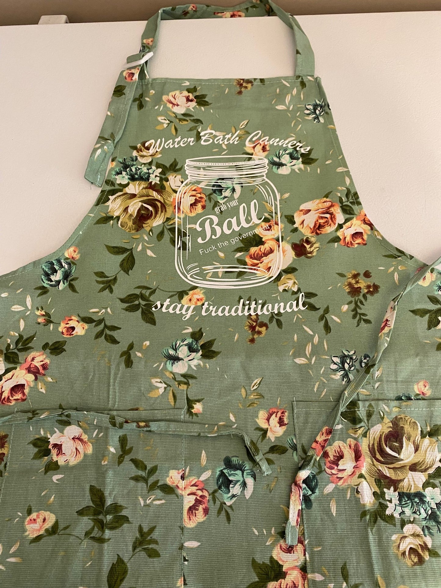 Floral Print Apron