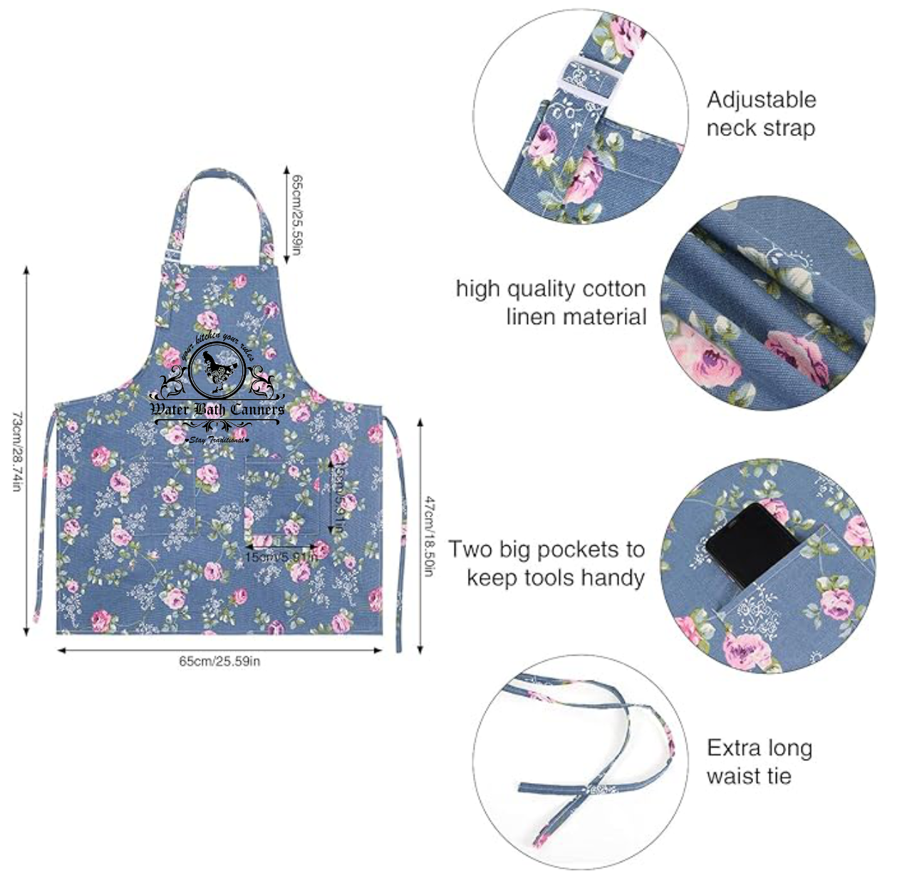 Floral Print Apron